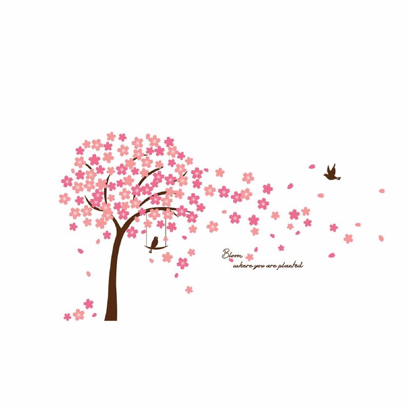 Ebern Designs Cherry Blossom Wall Decal & Reviews | Wayfair